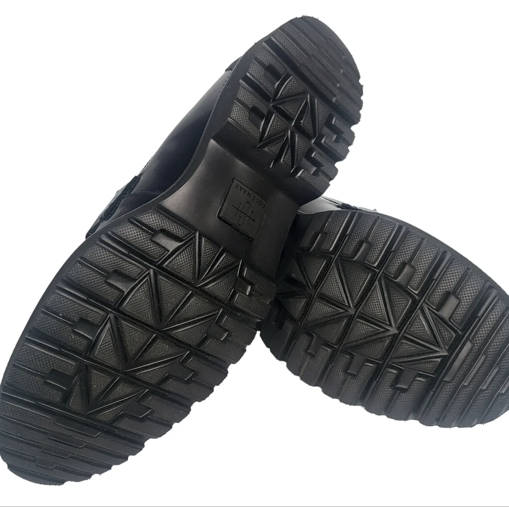 Cole Haan American Classics Box Leather Tassel Loafers Black 8.5 - Picture 4 of 4